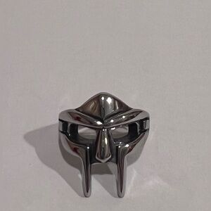 New Arcutina Doom Mask Ring Gothic Punk Stainless Steel Vintage Viking Size 11